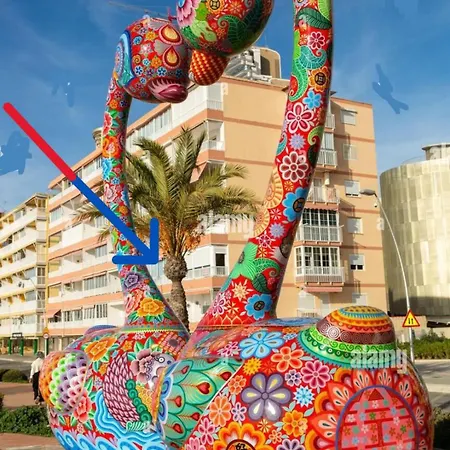 Luxury Primerisima Linea Playa Poniente Con 6,5 Mts De Vistas Frontales Al Mar Y Parking * Benidorm