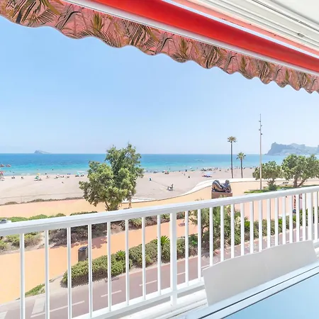 Apartman Luxury Primerisima Linea Playa Poniente Con 6,5 Mts De Vistas Frontales Al Mar Y Parking