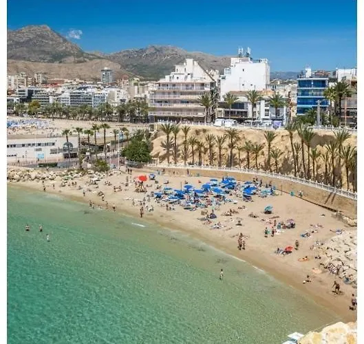 Luxury Primerisima Linea Playa Poniente Con 6,5 Mts De Vistas Frontales Al Mar Y Parking Lägenhet