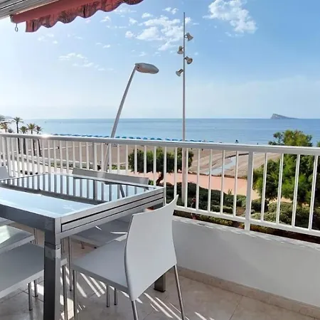 Luxury Primerisima Linea Playa Poniente Con 6,5 Mts De Vistas Frontales Al Mar * Benidorm